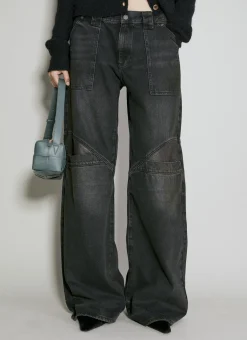 Low Rise Wide Leg Jeans