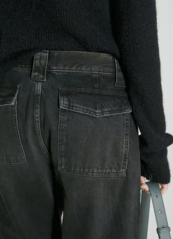 Low Rise Wide Leg Jeans