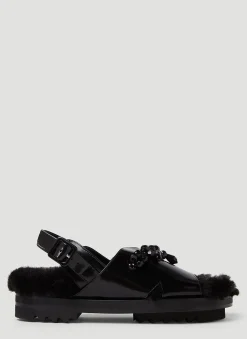 Low Trek Faux Fur Sandals