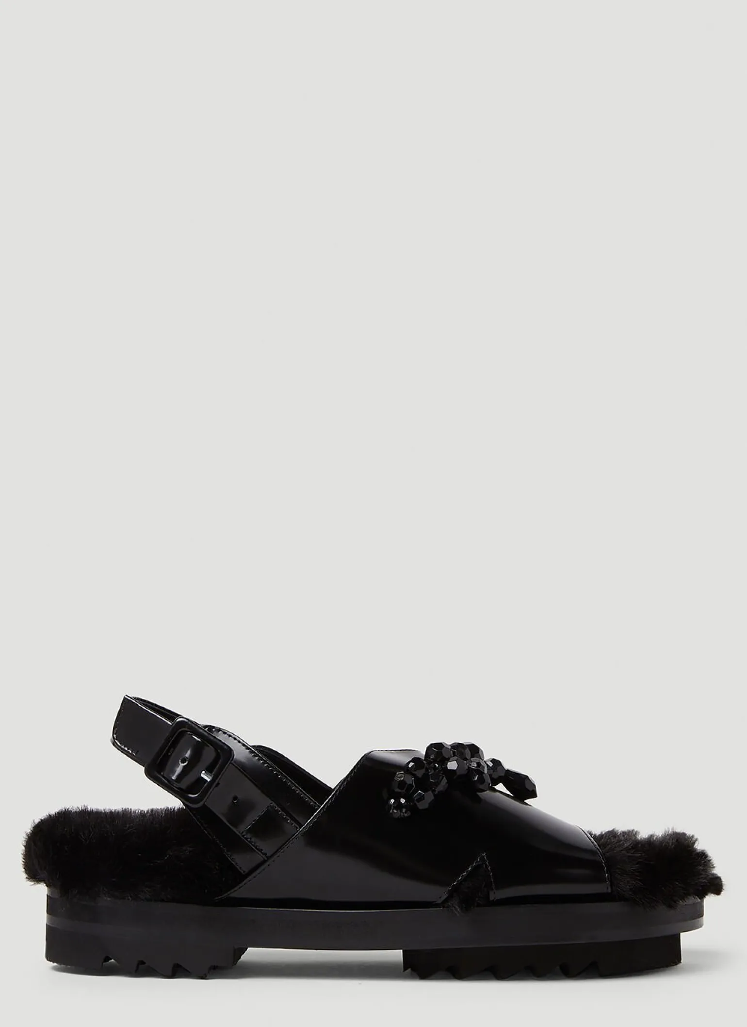 Low Trek Faux Fur Sandals