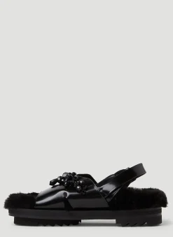 Low Trek Faux Fur Sandals