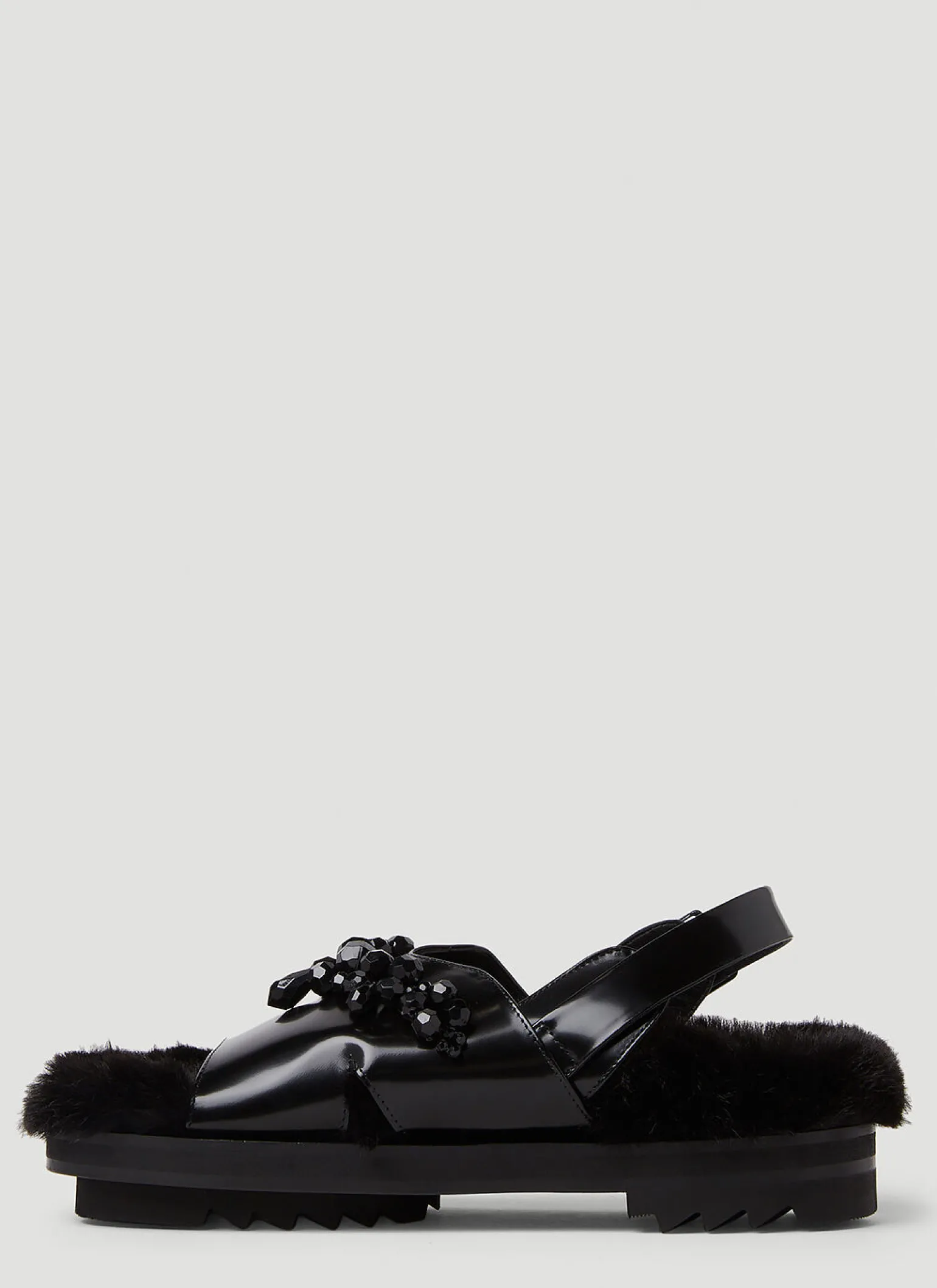 Low Trek Faux Fur Sandals