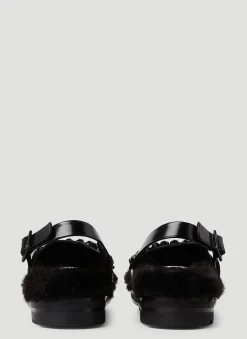 Low Trek Faux Fur Sandals