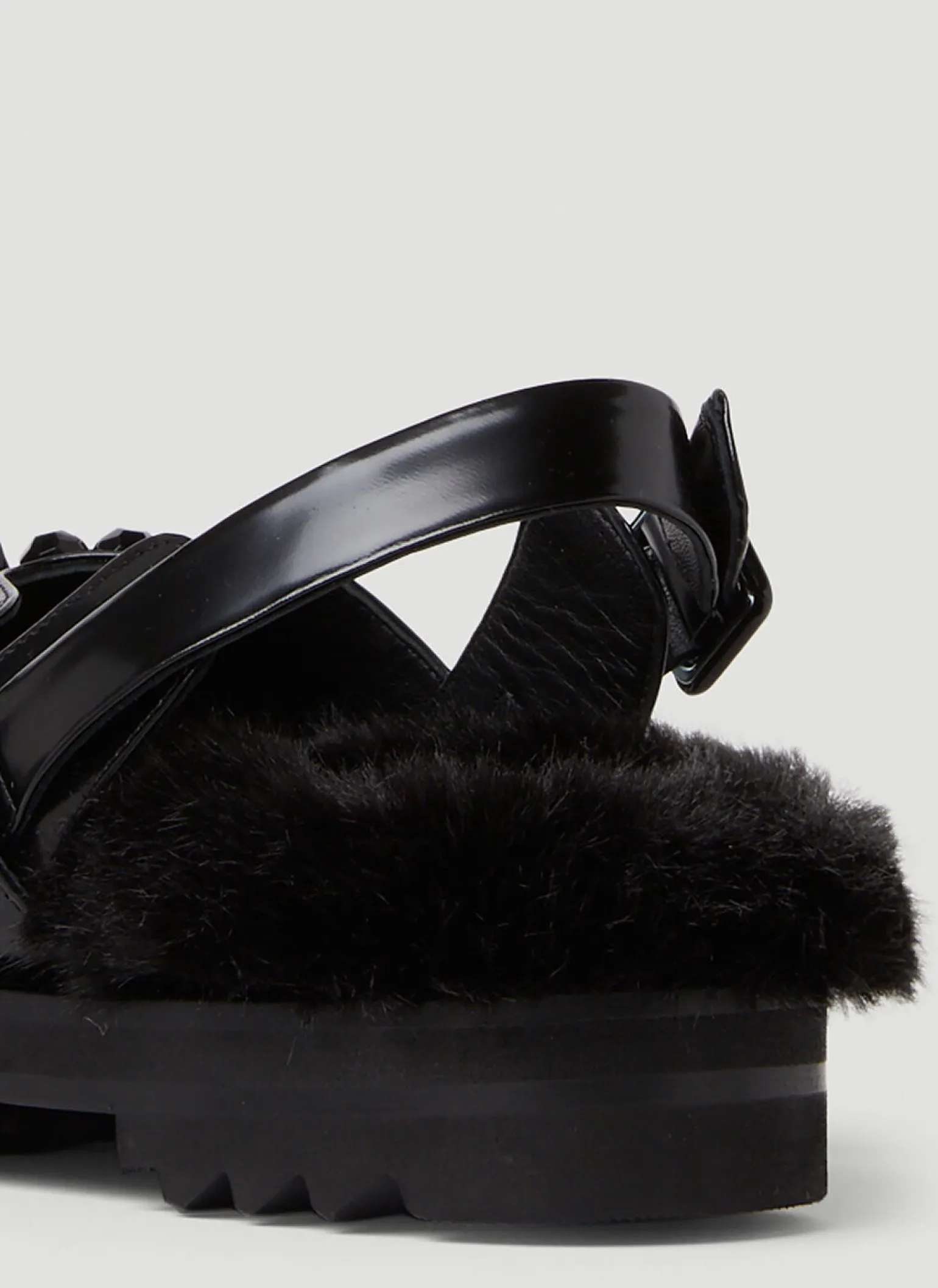 Low Trek Faux Fur Sandals