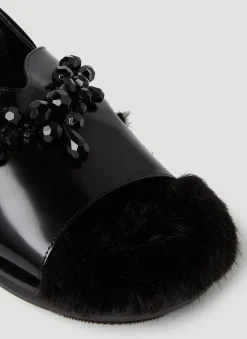 Low Trek Faux Fur Sandals