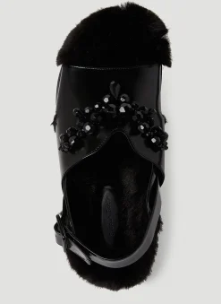 Low Trek Faux Fur Sandals