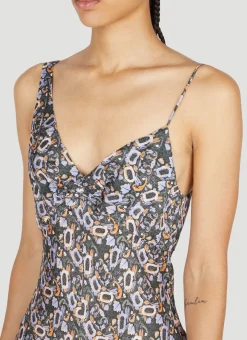 Lucia Printed Midi Dress