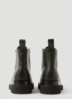 Lug Lace-Up Ankle Boots