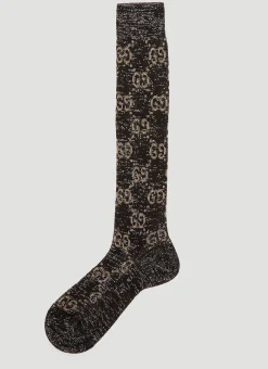 Lurex Gg Motif Stretch Socks