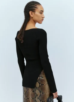 Maddy Long Bustier Knit Top