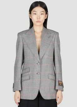Maison De L'Amour Check Blazer
