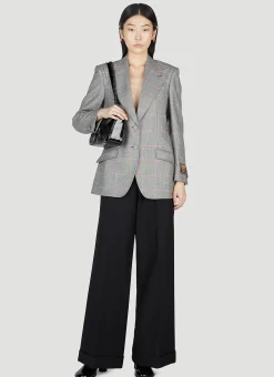 Maison De L'Amour Check Blazer