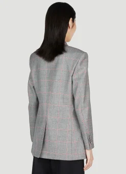 Maison De L'Amour Check Blazer