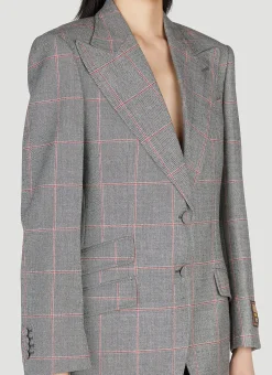 Maison De L'Amour Check Blazer