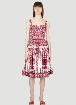 Majolica Print Dress