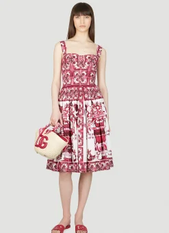Majolica Print Dress
