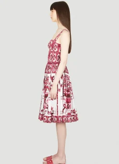 Majolica Print Dress