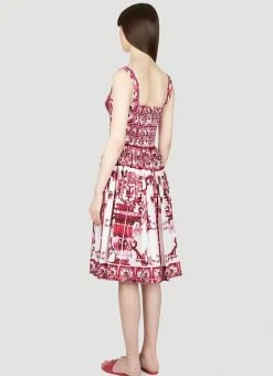 Majolica Print Dress