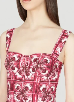 Majolica Print Dress