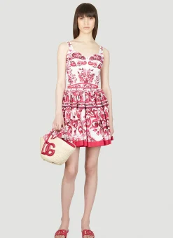 Majolica Print Skirt