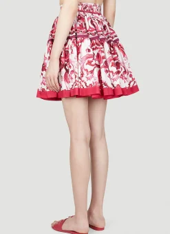 Majolica Print Skirt