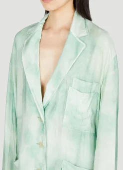 Marbel Print Oversized Pyjamas Shirt