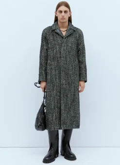 Marled Long Wool Coat
