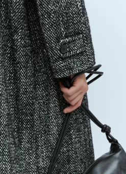 Marled Long Wool Coat
