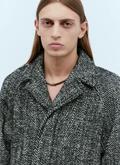 Marled Long Wool Coat