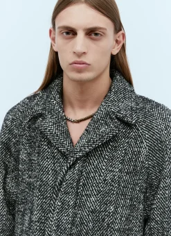 Marled Long Wool Coat