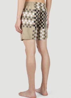 Martin Pixel Check Swim Shorts