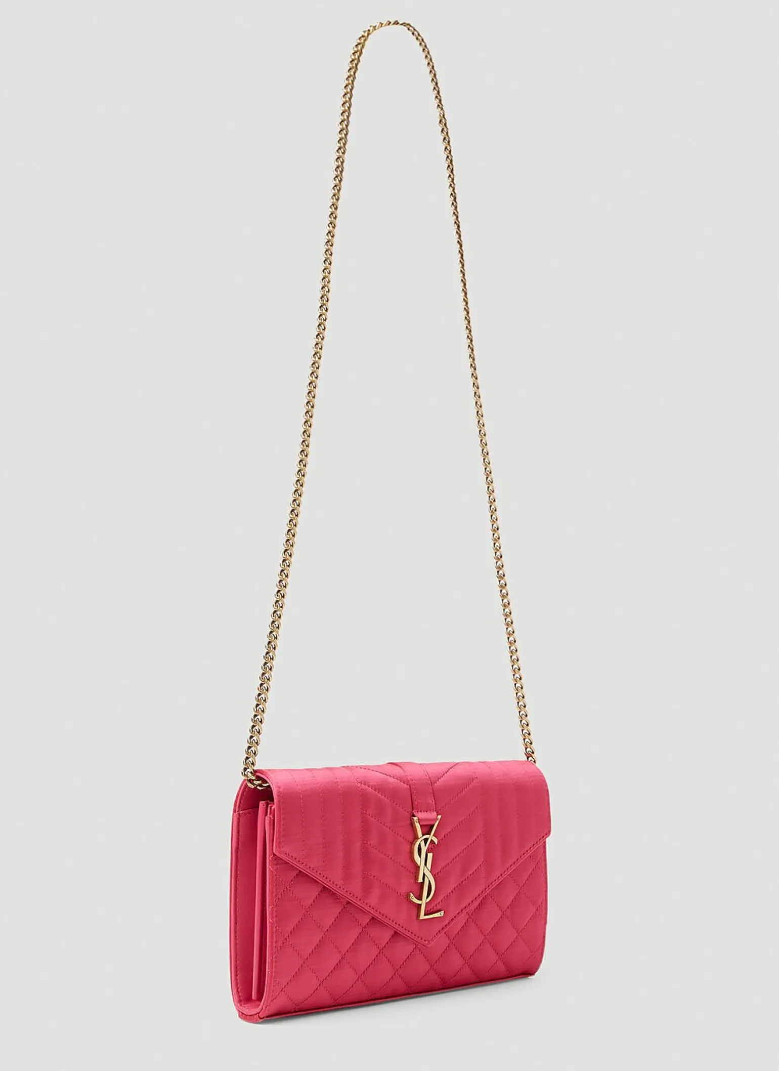 Matelasse Envelope Chain Wallet
