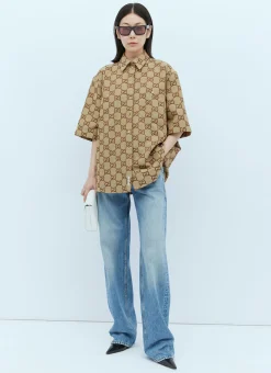 Maxi Gg Canvas Shirt