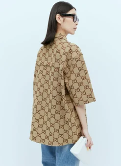 Maxi Gg Canvas Shirt