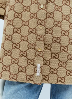 Maxi Gg Canvas Shirt