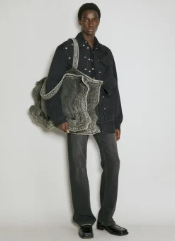 Maxy Wire Cabas Denim Bag