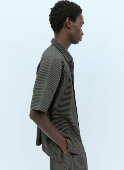 Mc July Pleated Knit Shirt