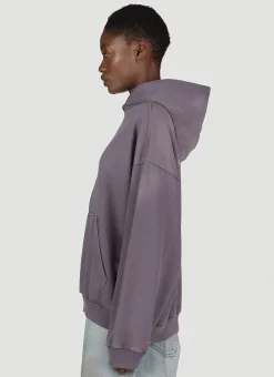 Medium-Fit Logo Print Hooded Sweatshirt