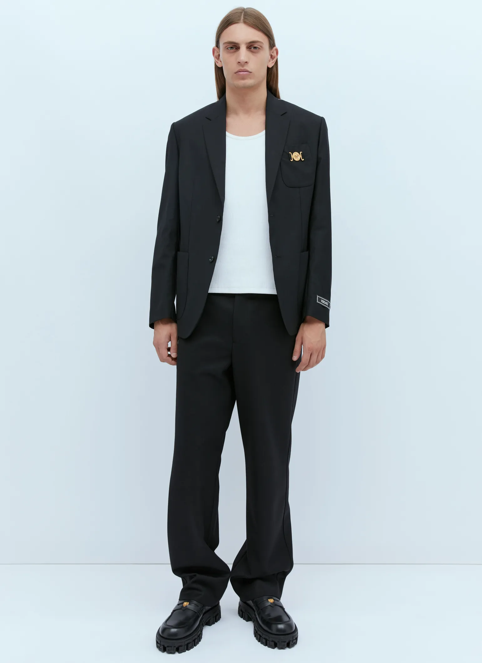 Medusa Biggie Single Breasted Blazer