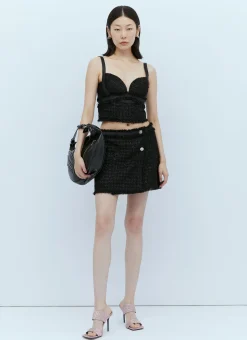 Medusa Tweed Mini Skirt
