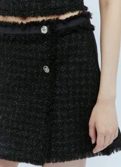 Medusa Tweed Mini Skirt