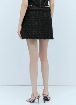 Medusa Tweed Mini Skirt