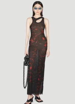 Mesh Maxi Dress