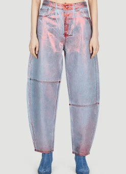Metallic Foil Jeans