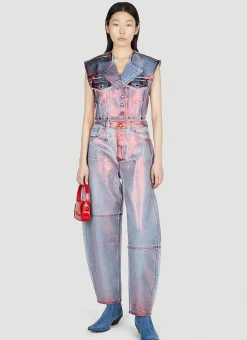Metallic Foil Jeans