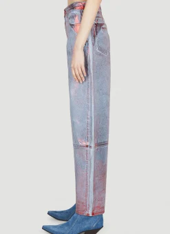 Metallic Foil Jeans