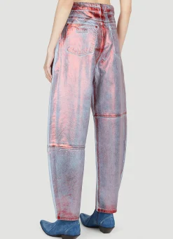Metallic Foil Jeans