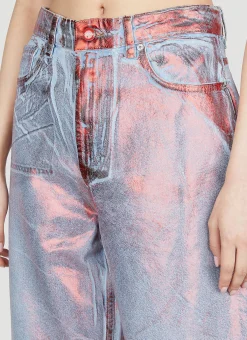 Metallic Foil Jeans