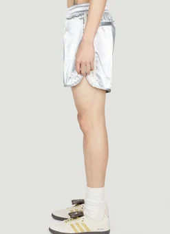 Metallic Track Shorts