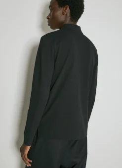 Micro Waffle Knit Polo Shirt